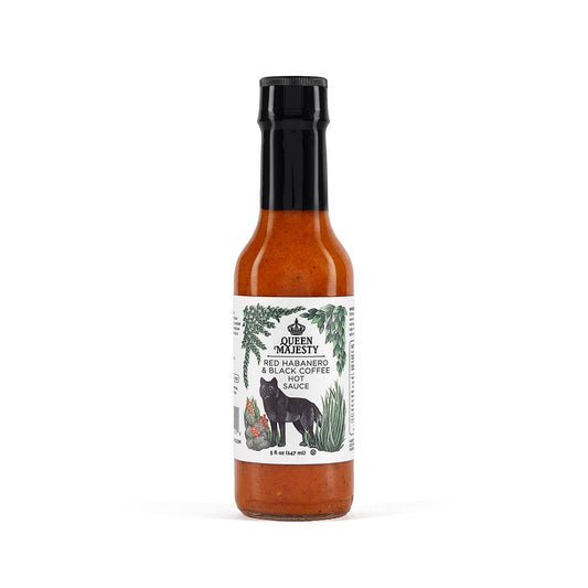 Red Habanero & Black Coffee Hot Sauce by Queen Majesty